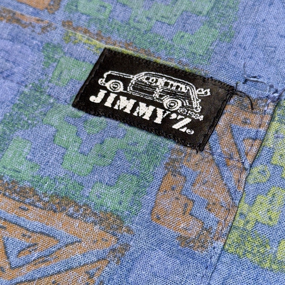 Vintage JIMMYZ Men’s Button Down Surf Shirt 1984 Made in the USA Sz XL - Picture 3 of 7